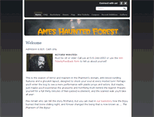 Tablet Screenshot of ameshauntedforest.com